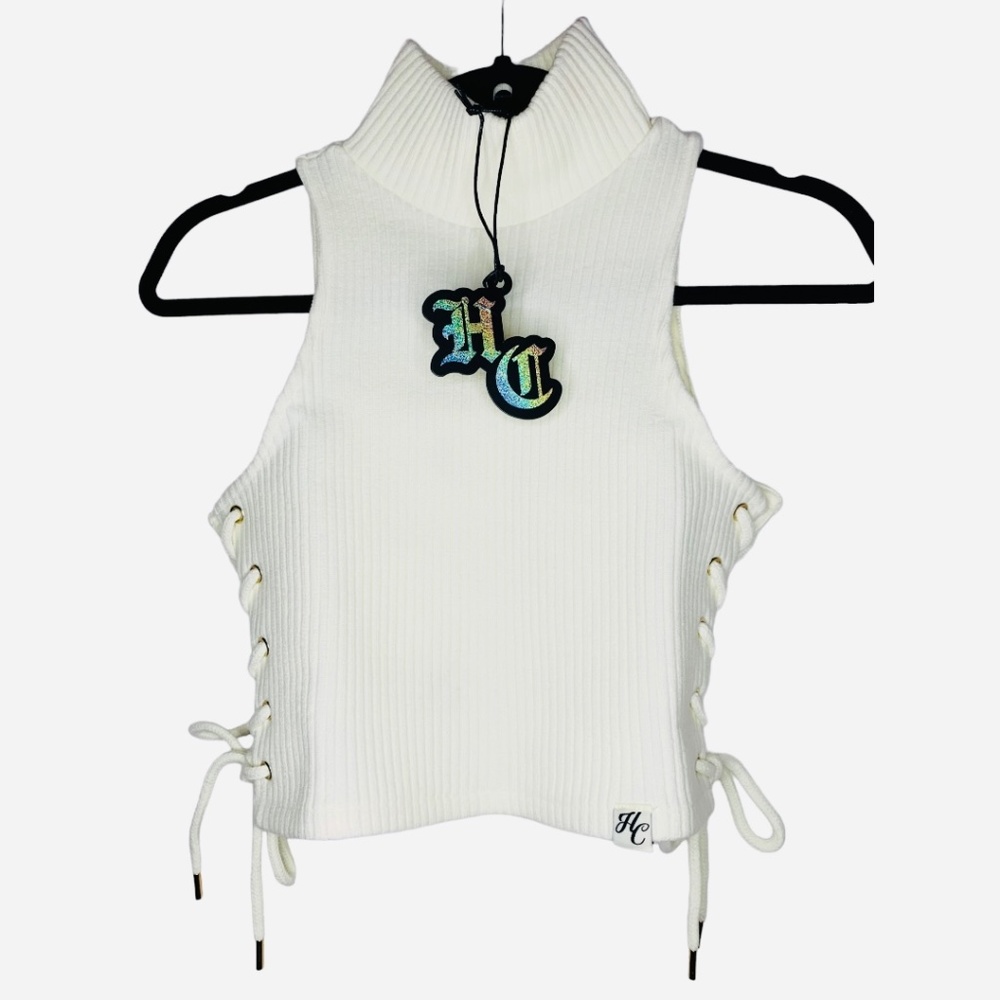 Hidden Cult "Gila" Top. Off-White Color Top. Small